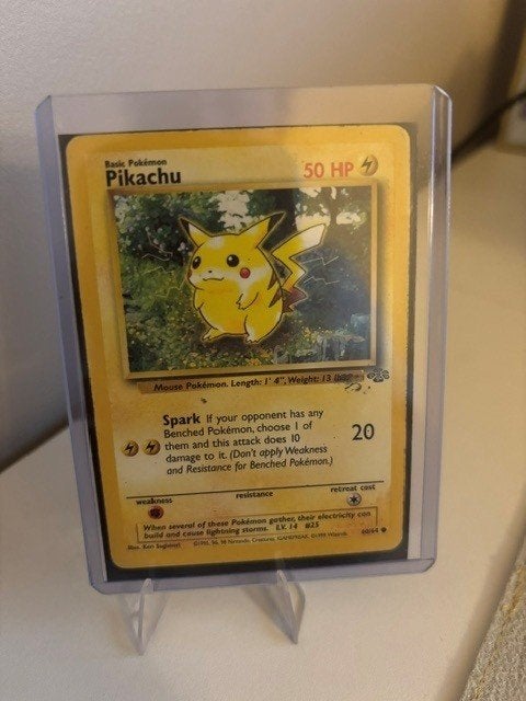 Pikachu Base Set (1999) 58/102, Ophalen of Verzenden, Zo goed als nieuw, Losse kaart