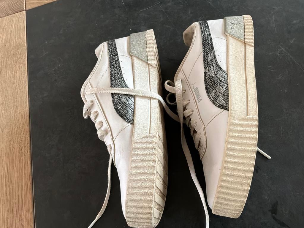 puma sneakers maat 39, Ophalen of Verzenden, Zo goed als nieuw, Wit, Sneakers of Gympen