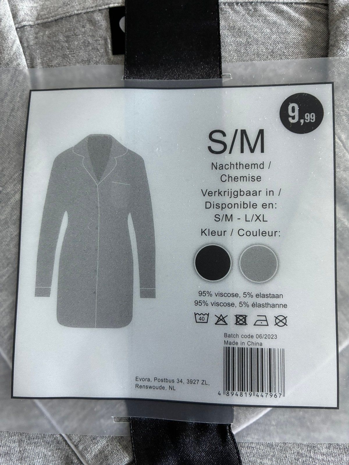 Nachthemd nieuw maat s/m, Ophalen of Verzenden, Nieuw, Maat 36 (S)