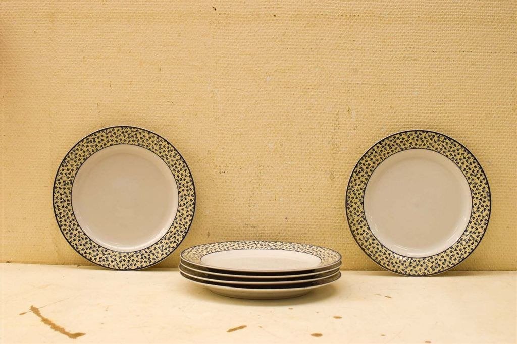 6 stuks Flirt Bij R&B porseleinen borden 49980, Huis en Inrichting, Keuken | Servies, Gebruikt, Ophalen of Verzenden, Bord(en)