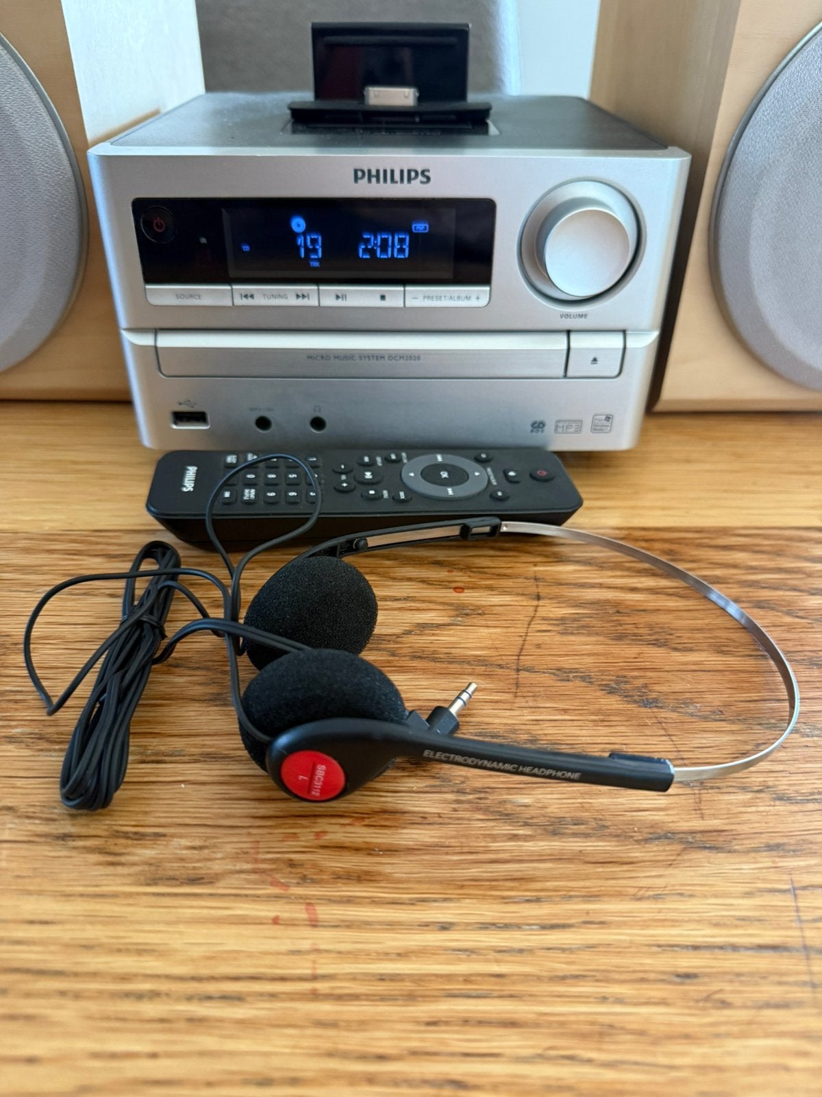 PHILIPS MICRO MUSIC SYSTEM DCM 2020- USB-MP3 LINK + DOCK, Ophalen of Verzenden, Zo goed als nieuw, Philips