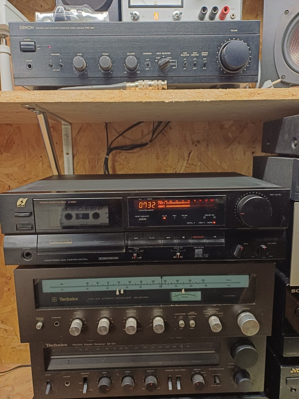 Sansui D-X301i stereo cassettedeck - Goede staat, werkt, Audio, Tv en Foto, Cassettedecks, Ophalen of Verzenden, Enkel, Overige merken