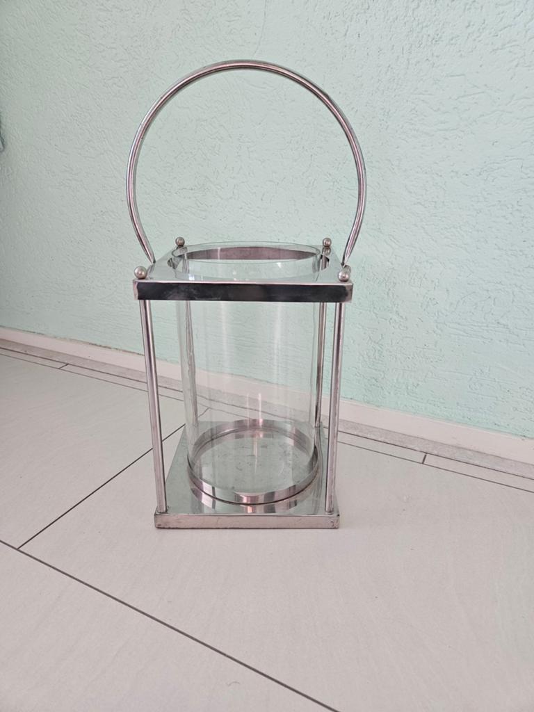 Leuke windlicht, Huis en Inrichting, Woonaccessoires | Kandelaars en Kaarsen, Ophalen, Zo goed als nieuw, Hout, 25 tot 50 cm