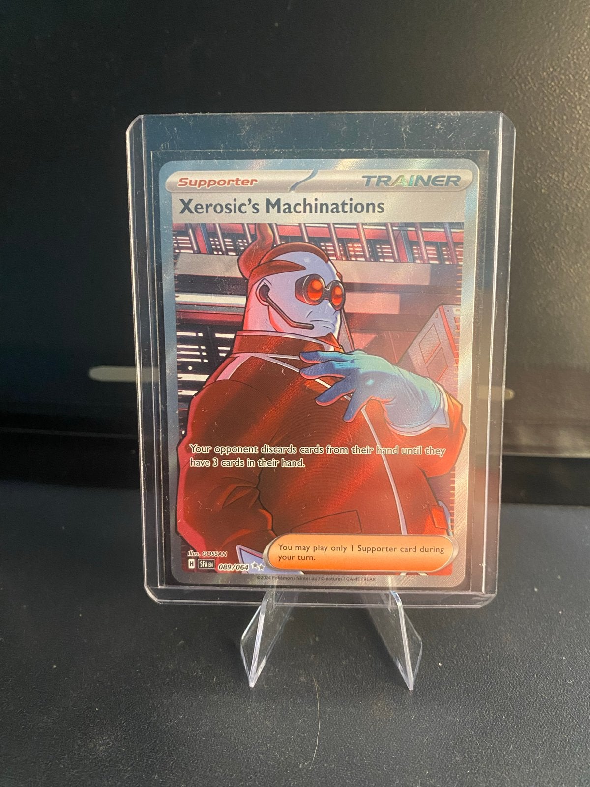 Pokemon TCG: Xerosic's Machinations Supporter Trainer Kaart, Ophalen of Verzenden, Zo goed als nieuw, Losse kaart