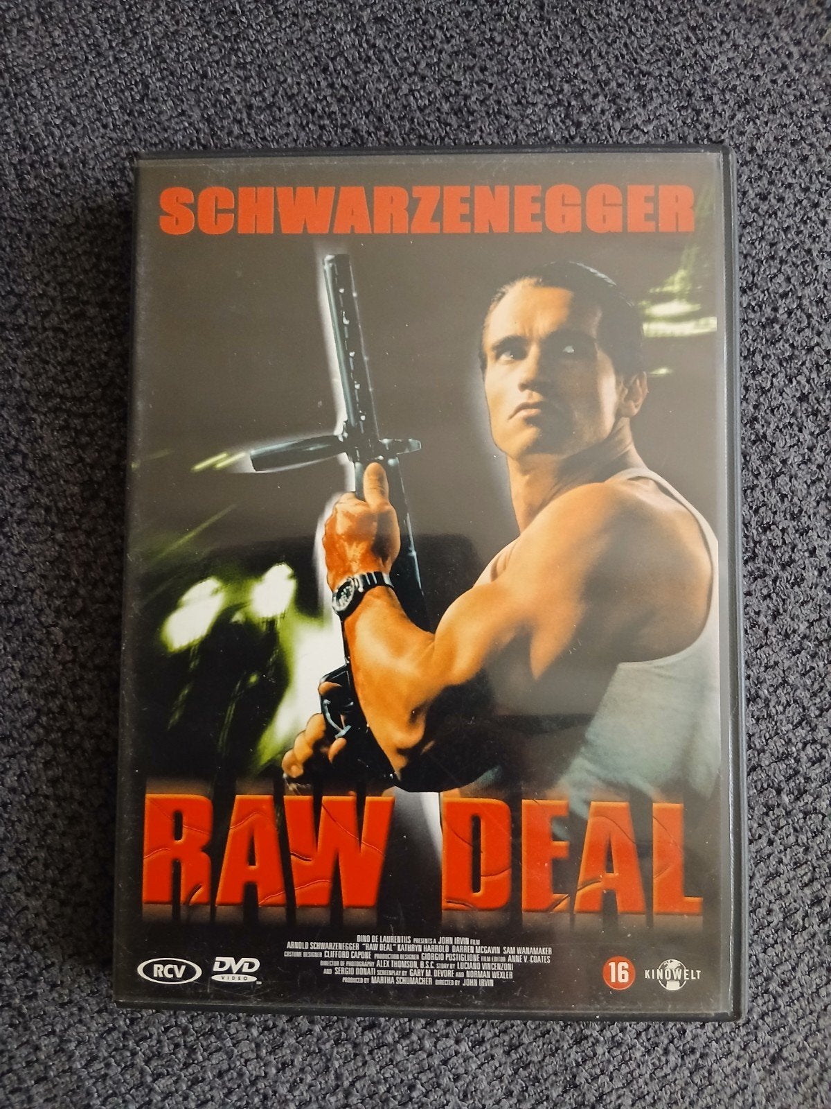 Raw Deal DVD - Actiethriller met Arnold Schwarzenegger, Cd's en Dvd's, Vanaf 16 jaar, Ophalen, Gebruikt, Actiethriller