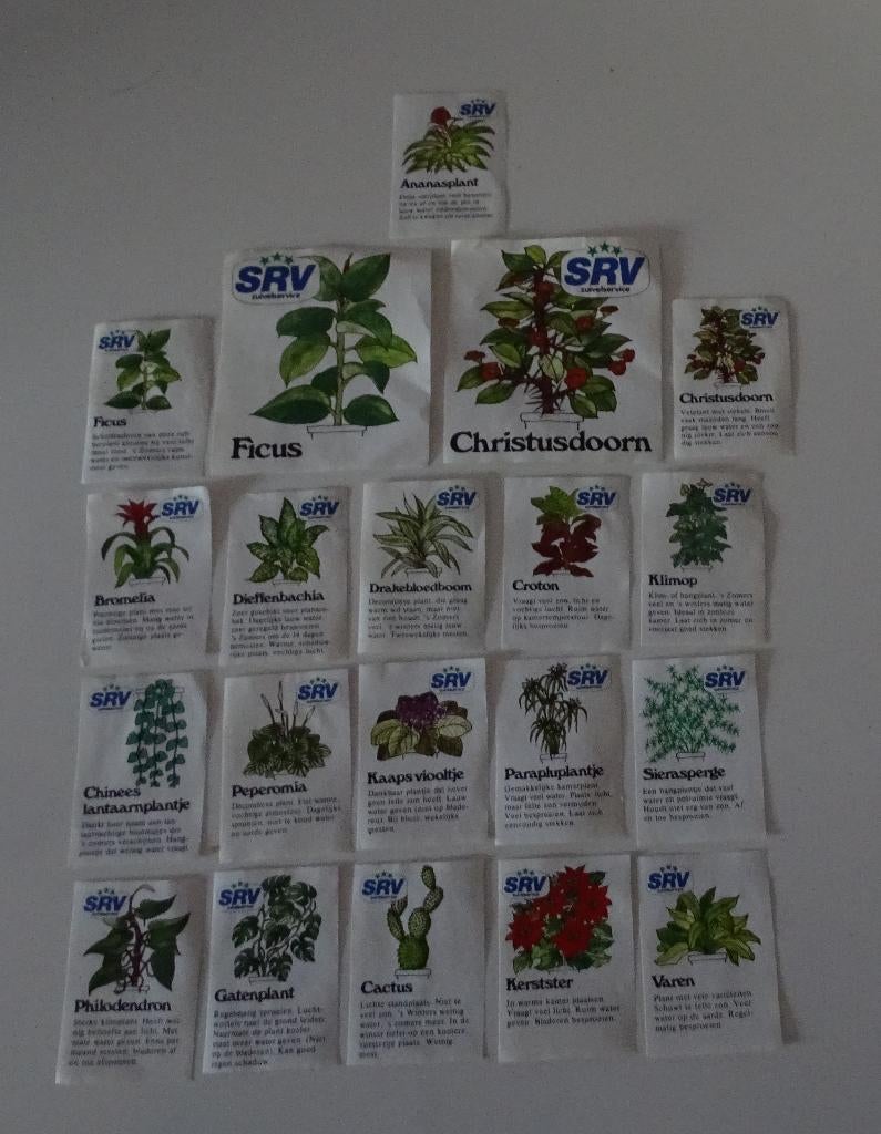 S R V  MET 2 PAKETIKETTEN   COMPLEET, Verzenden, Zo goed als nieuw, Luciferdoosjes of -merken