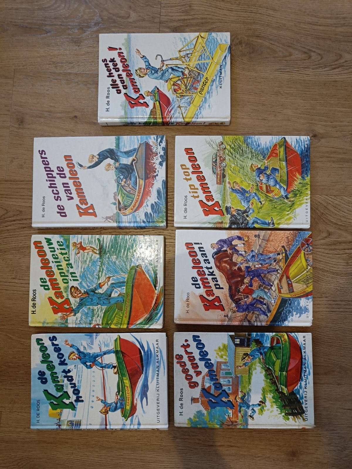 7 Kameleon boeken van H. de Roos, Boeken, Ophalen of Verzenden, Gelezen, H. de Roos, Fictie algemeen