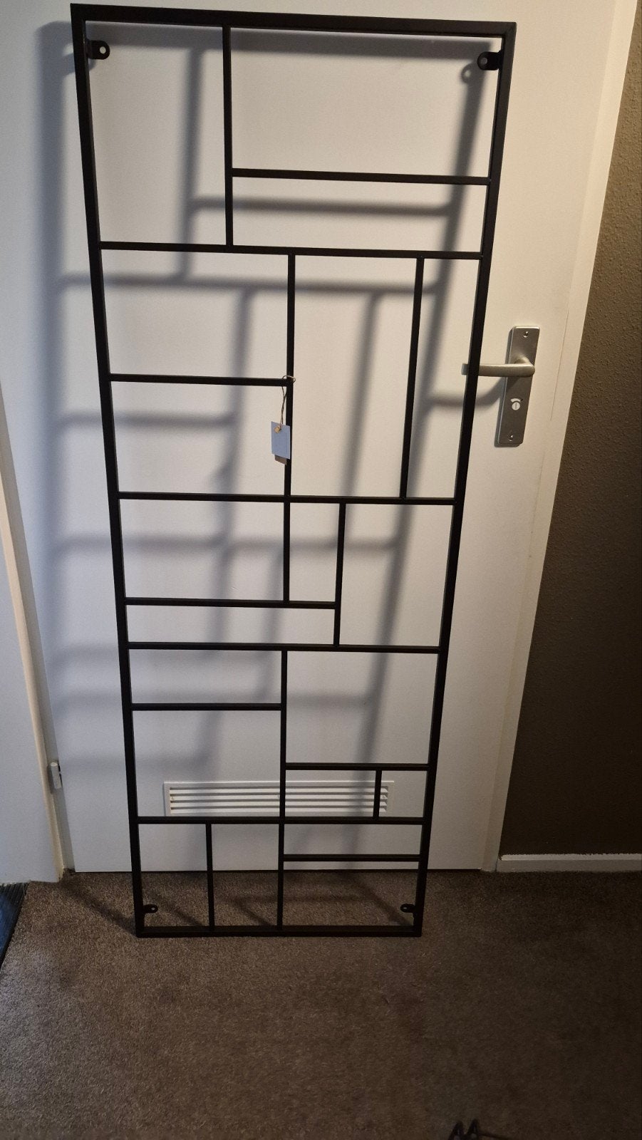 Nieuw wandrek XXL 55x150 cm - Modern design, Ophalen, Metaal, Zwart, Nieuw