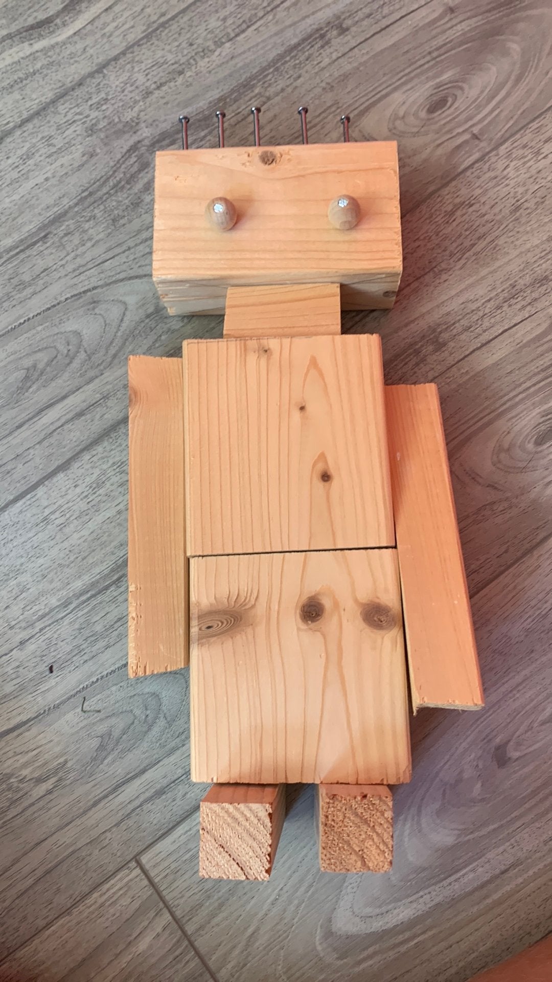 Zelfgemaakte houten pop, Ophalen, Zo goed als nieuw, Kweekbak