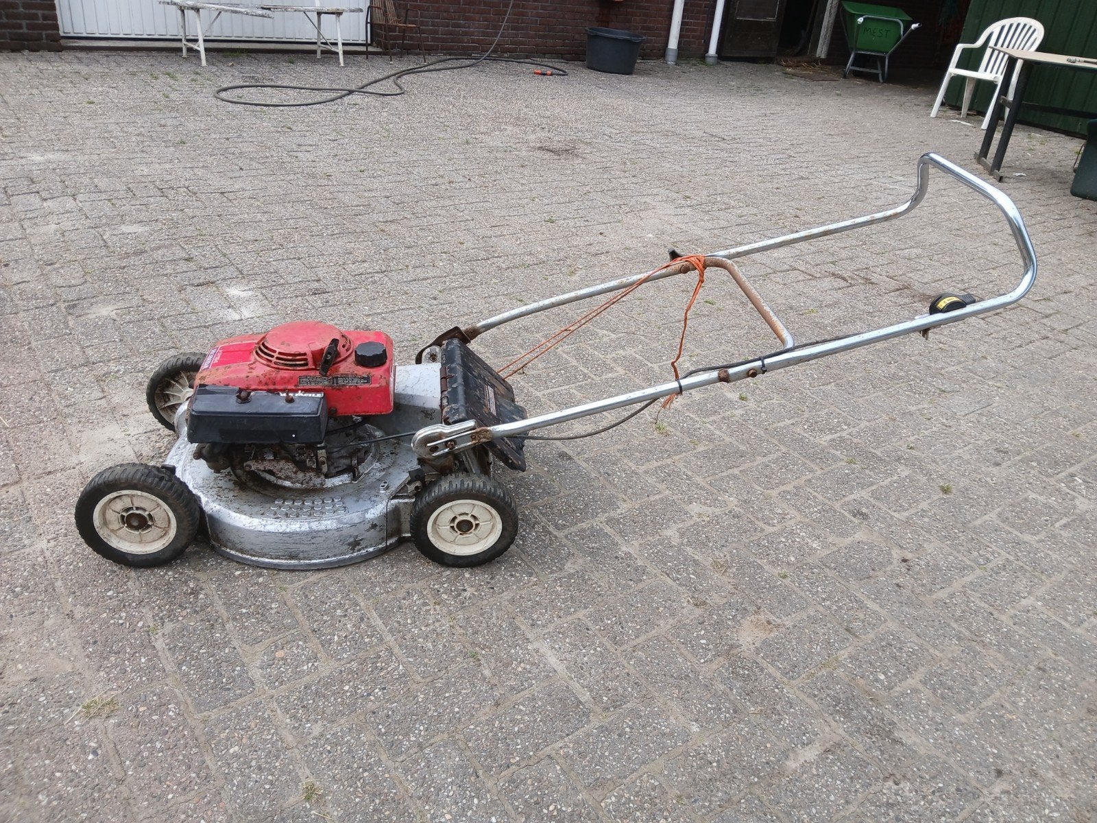 Honda HR 194 Grasmaaier - Start en loopt perfect!, Tuin en Terras, Grasmaaiers, Ophalen, Cirkelmaaier, Honda, Gebruikt