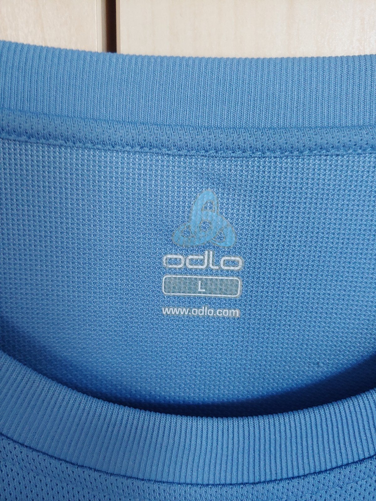 Odlo sportshirt maat L - lichtblauw, Maat 52/54 (L), Blauw, Ophalen of Verzenden, Zo goed als nieuw
