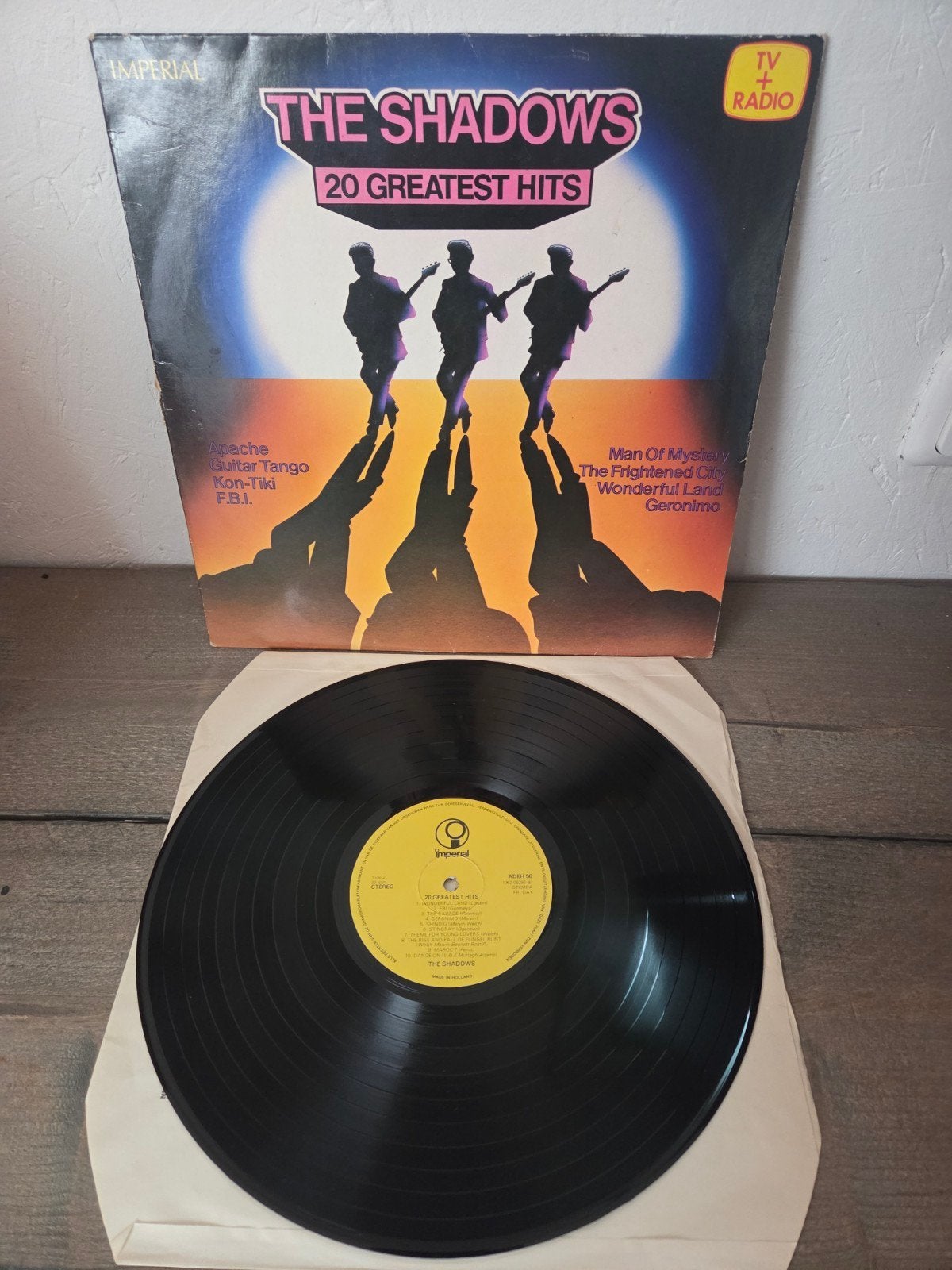 The Shadows - 20 Greatest Hits LP (Imperial), Cd's en Dvd's, Vinyl | Pop, Complilatie, Ophalen of Verzenden, Gebruikt, 12 inch
