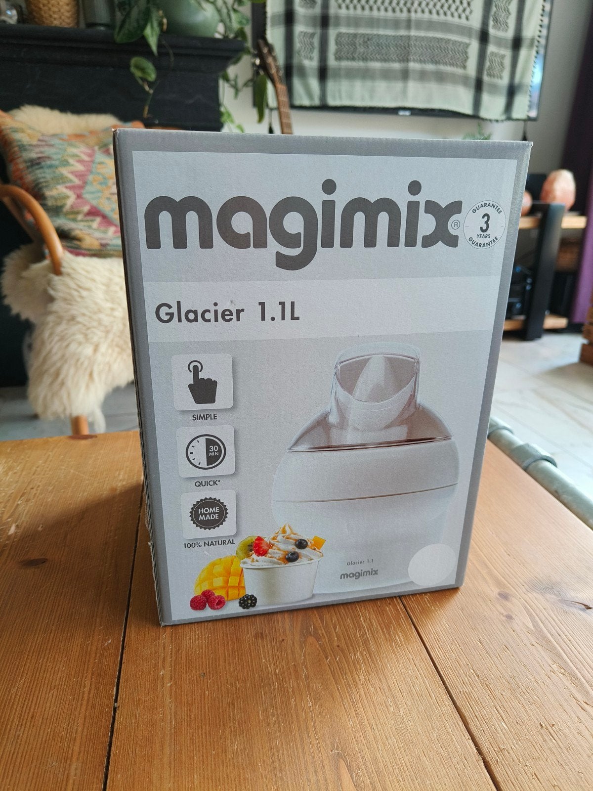 Nieuwe Magimix Glacier ijsmachine 1.1L wit, Ophalen of Verzenden, Nieuw