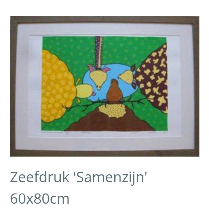 Kaarten te koop: Vrolijke, illustratieve afbeeldingen, Antiek en Kunst, Kunst | Litho's en Zeefdrukken, Origineel, Ophalen of Verzenden