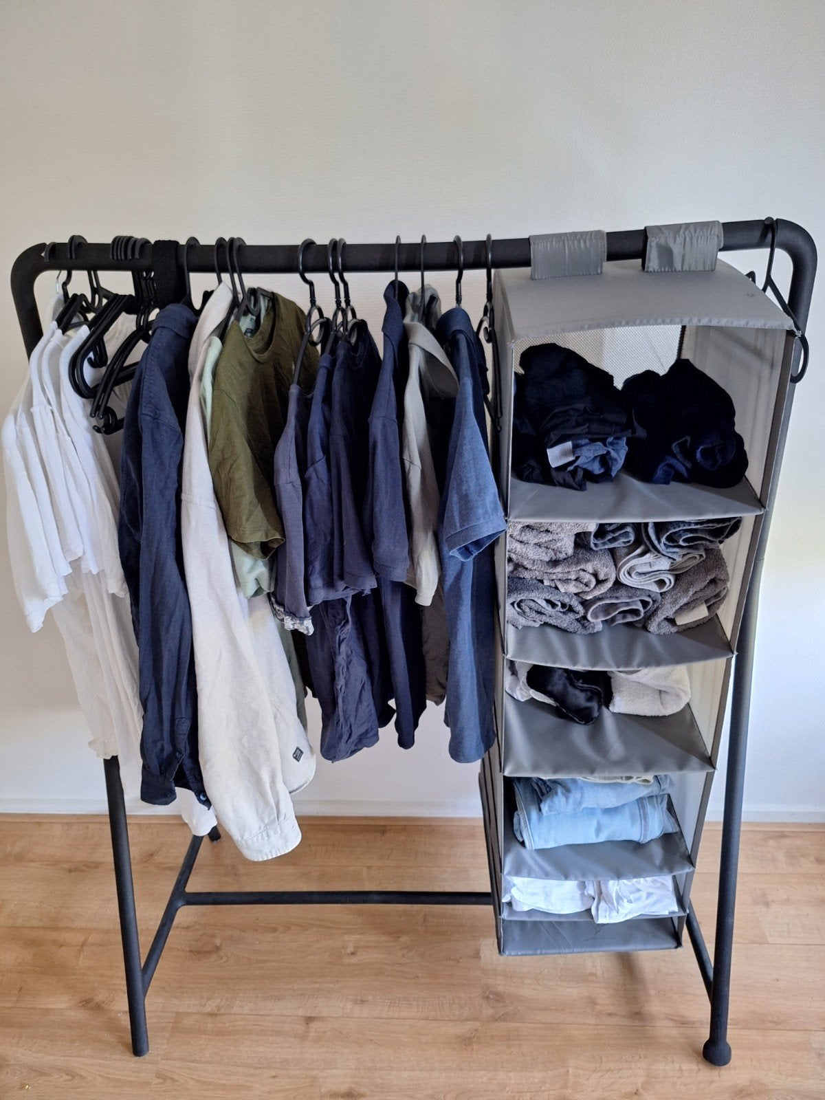 IKEA Turbo Kledingrek met hangende vakken - 117x149cm, Kleding | Dames, Kledingrekken, Ophalen of Verzenden, Gebruikt