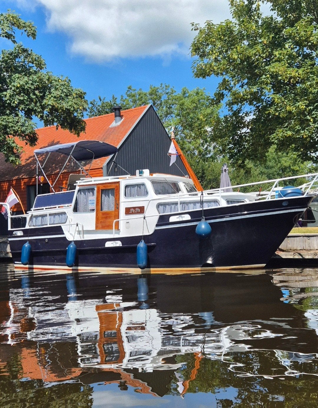 Waddenkruiser Junior 9 meter zeer nette staat !!, Watersport en Boten, 9 m, 110 cm, Zo goed als nieuw, 45 pk
