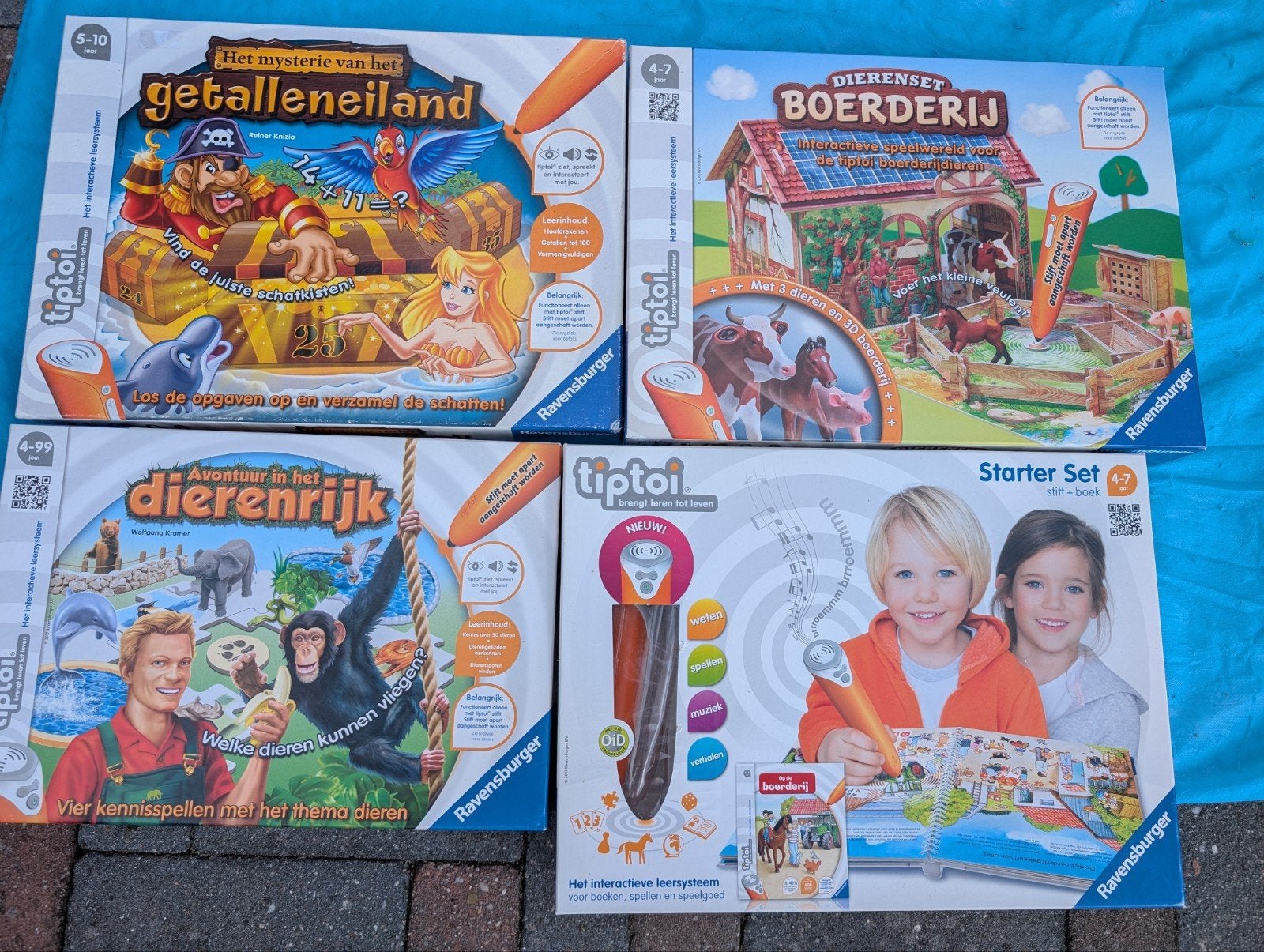 Tiptoi Starterset en Spellen - Educatief Speelplezier, Kinderen en Baby's, Ophalen, Zo goed als nieuw, Taal en Lezen, Met geluid