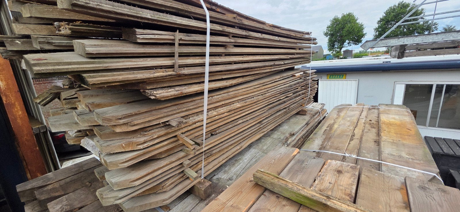 Gebruikte damwandplanken | 250 cm lang | 4 cm dik, Ophalen, Minder dan 3 meter, Info@woodfarm.nl, 4251NT