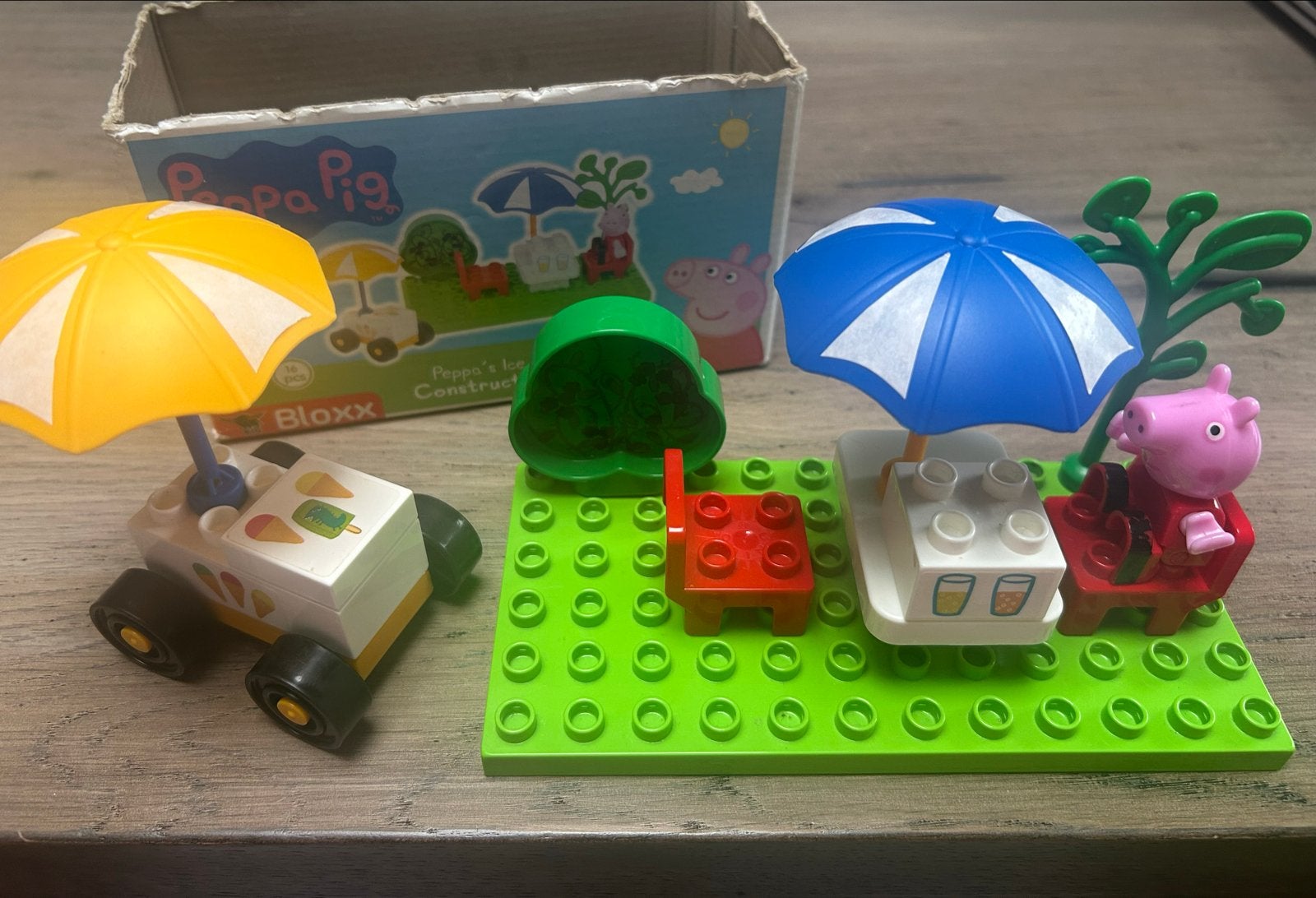 Peppa Pig Bloxx IJscowagen & Picknick Set, Ophalen, Gebruikt, Overige merken