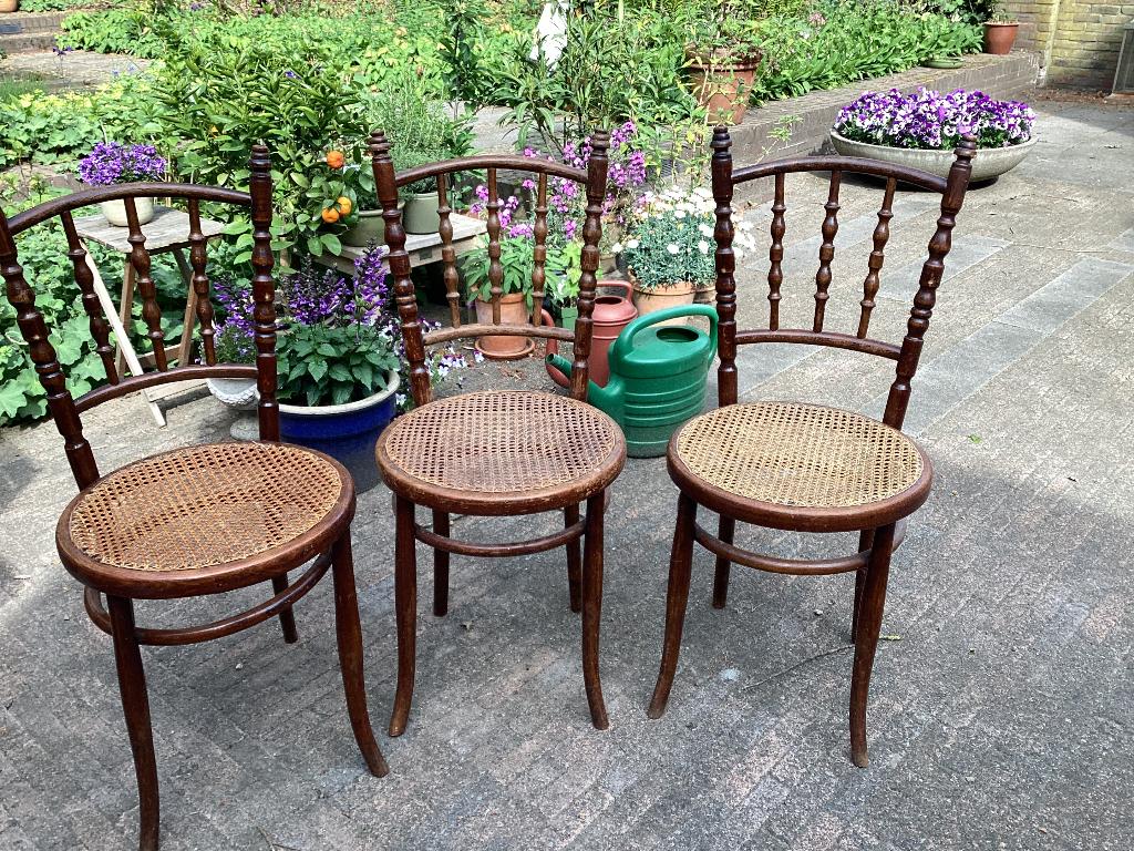 3 Thonet stoelen, Ophalen