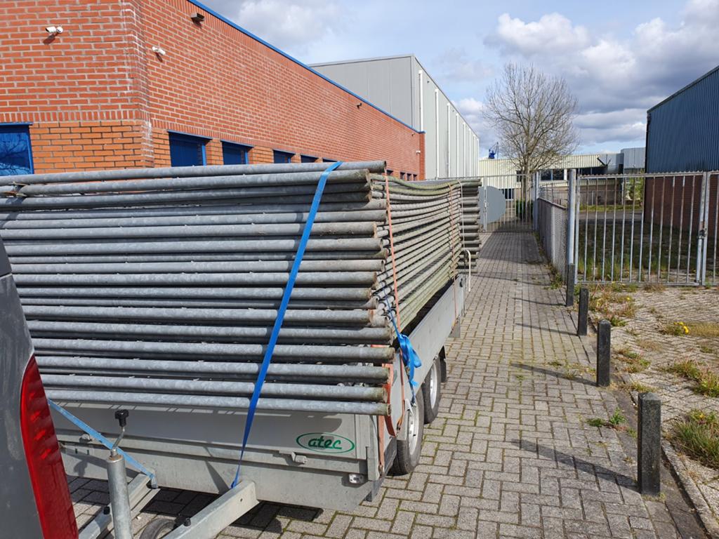 Bouwhekken met steunblokken., Ophalen, Overige typen, Minder dan 2 meter