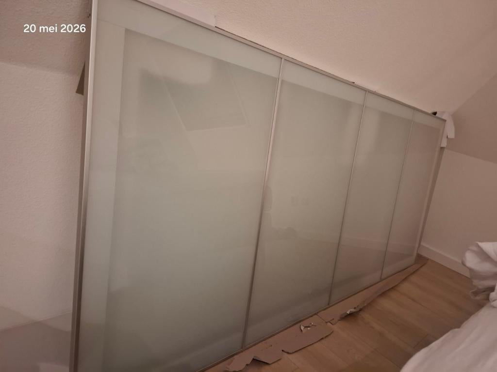 IKEA PAX Schuifdeur 2x1m x 2.36m met rail, Ophalen, Gebruikt, 200 cm of meer, 200 cm of meer