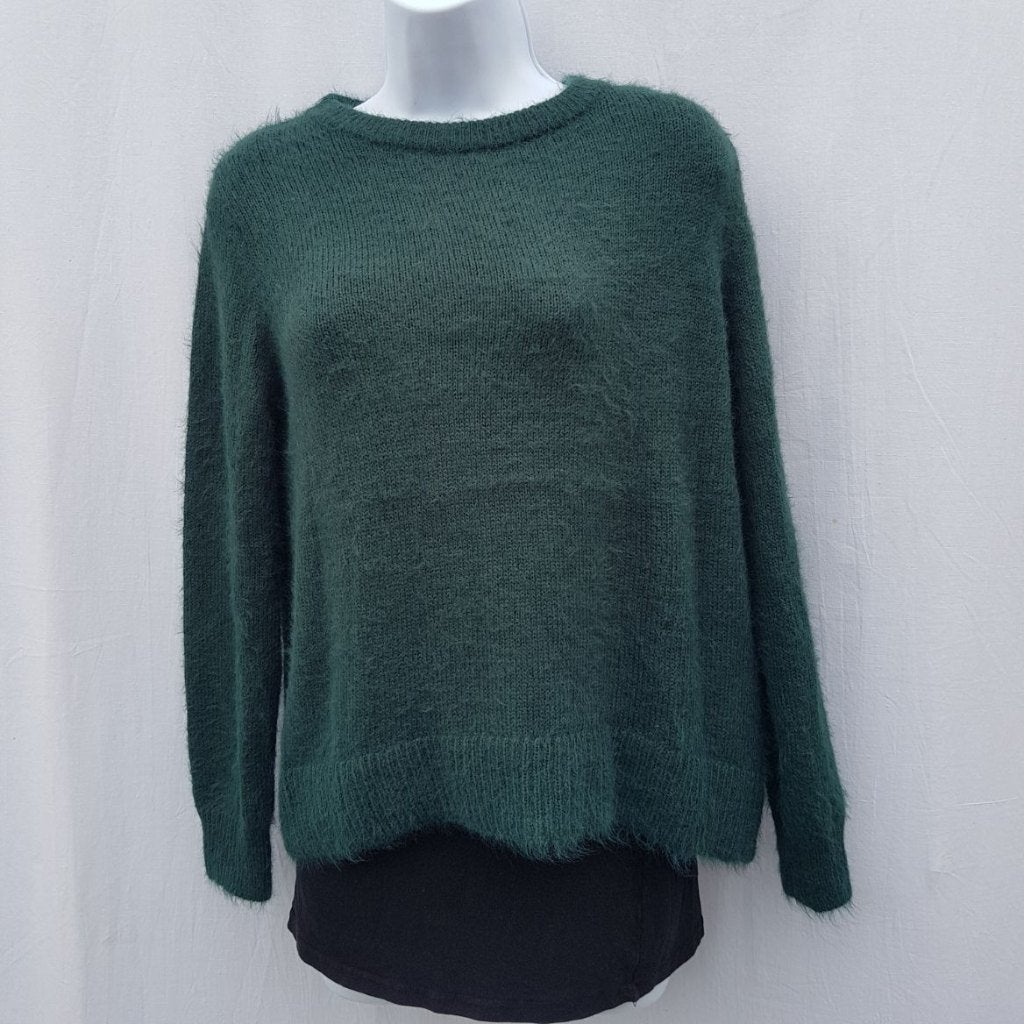 Leuke donkergroene trui, heel zacht! mt XS merk H&M, ., Ophalen of Verzenden, Zo goed als nieuw, .