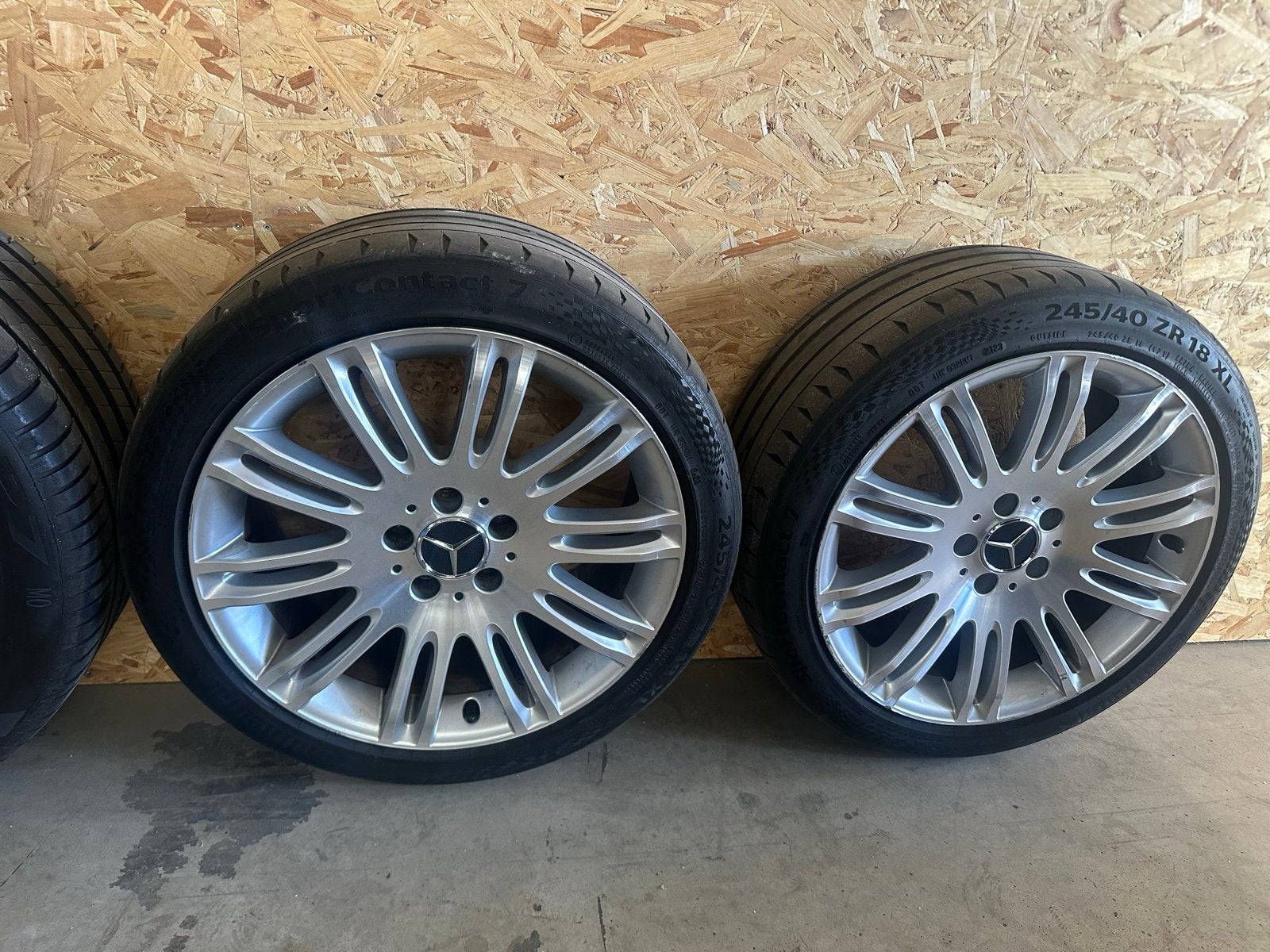 Mercedes-Benz 18 inch velgen met zomerbanden, Ophalen, Gebruikt