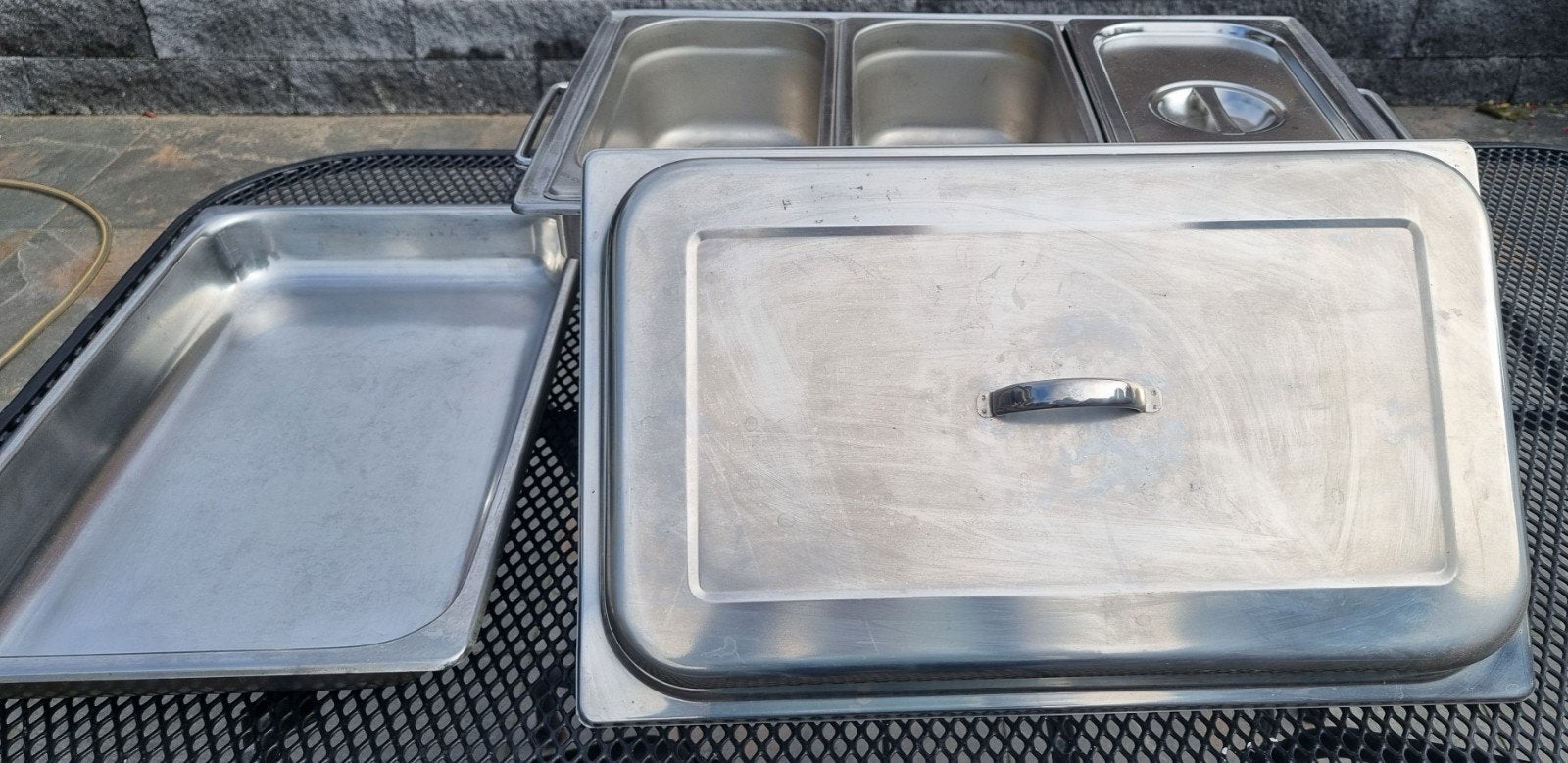 Warmhoudbakken voor catering - Chafing Dish Set, Ophalen of Verzenden, Gebruikt