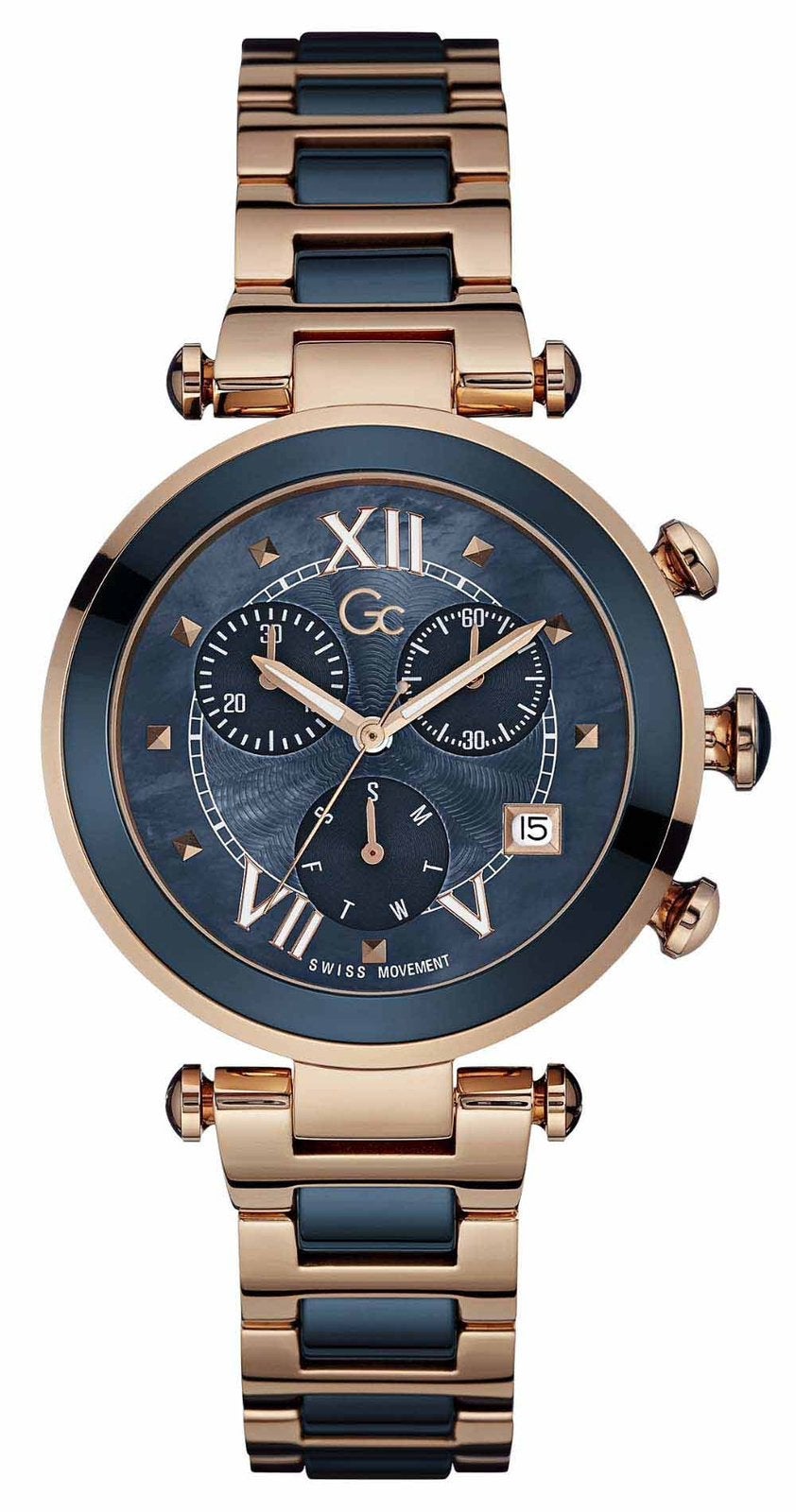 Dameshorloge horloge gc guess collection y05009m7/02 36 mm, Sieraden, Tassen en Uiterlijk, Horloges | Dames, Staal, Guess, Polshorloge