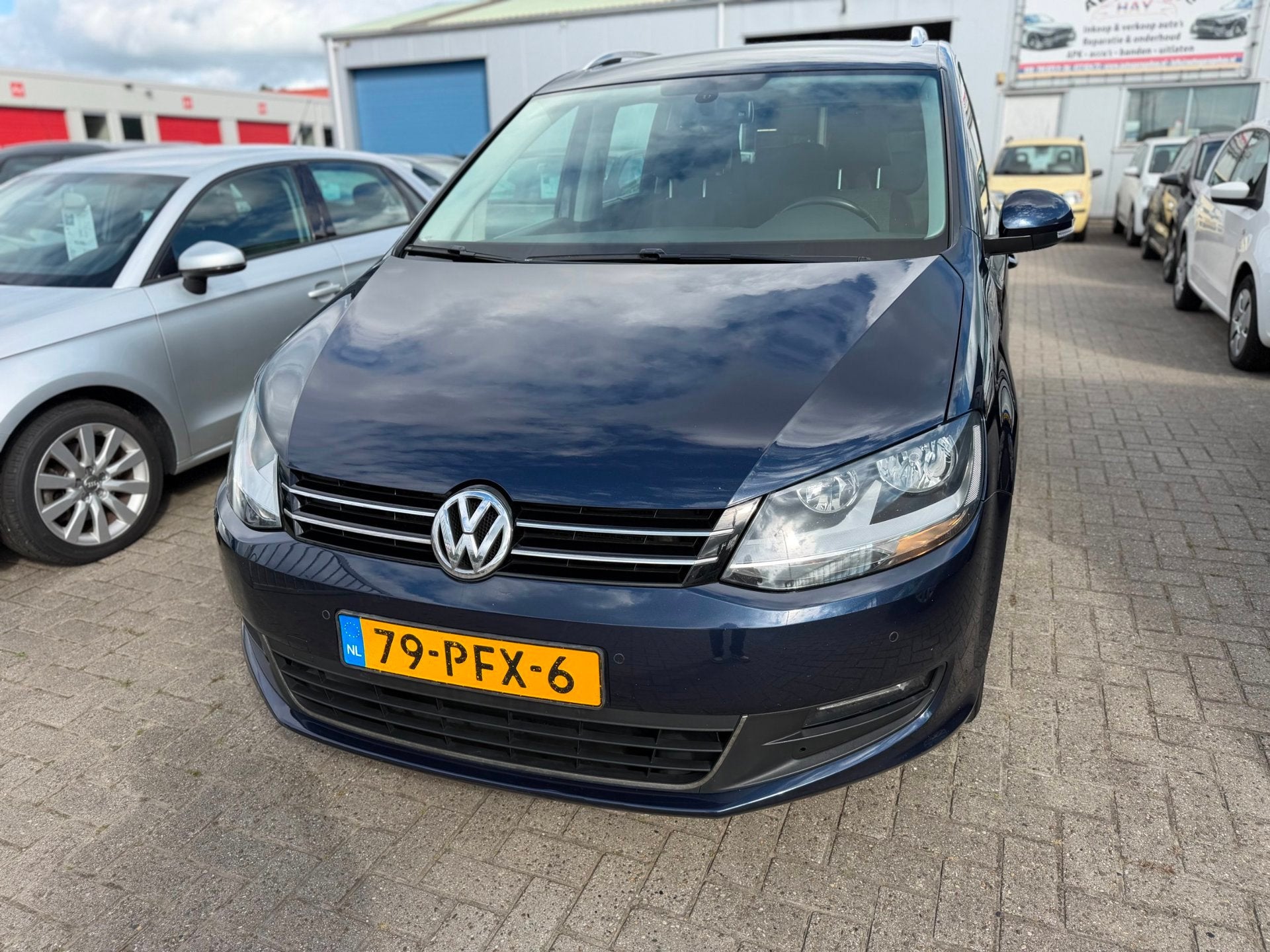 Volkswagen Sharan 2.0 TDI Comfortline 7p|Automaat, Euro 5, Gebruikt, Blauw, 7 stoelen