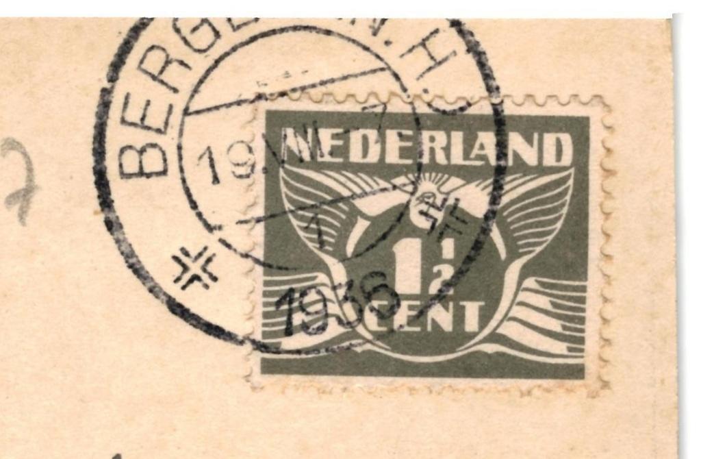 948537 Bergen NH 1936 Duinen Gelopen met postzegel, Ophalen of Verzenden, 1920 tot 1940, Gelopen, Noord-Holland