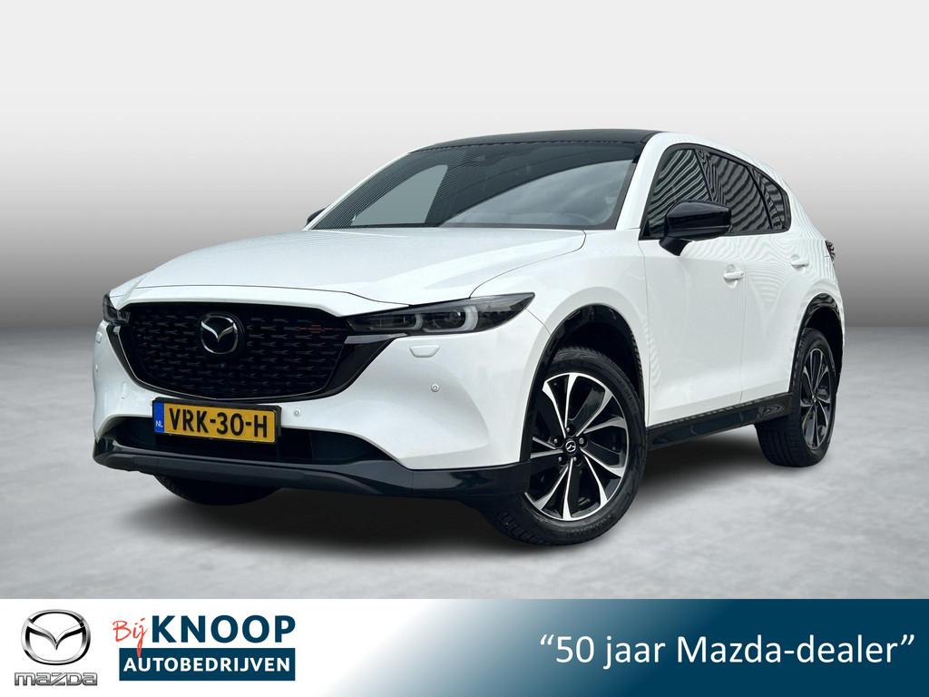 Mazda CX-5 2.5 SkyActiv-G 194 Sportive | Grijskenteken | 360, Auto's, Mazda, Gebruikt, 4 cilinders, 2000 kg, Wit