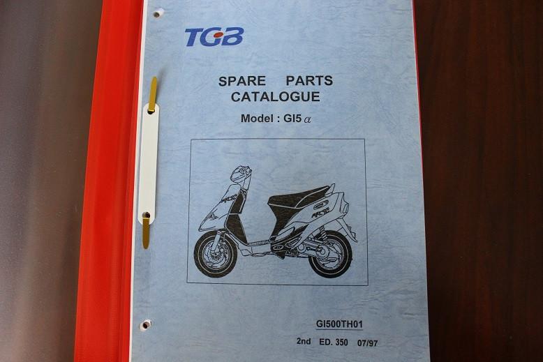 TGB GI5 @ 1997 scooter parts list, Fietsen en Brommers, Ophalen of Verzenden