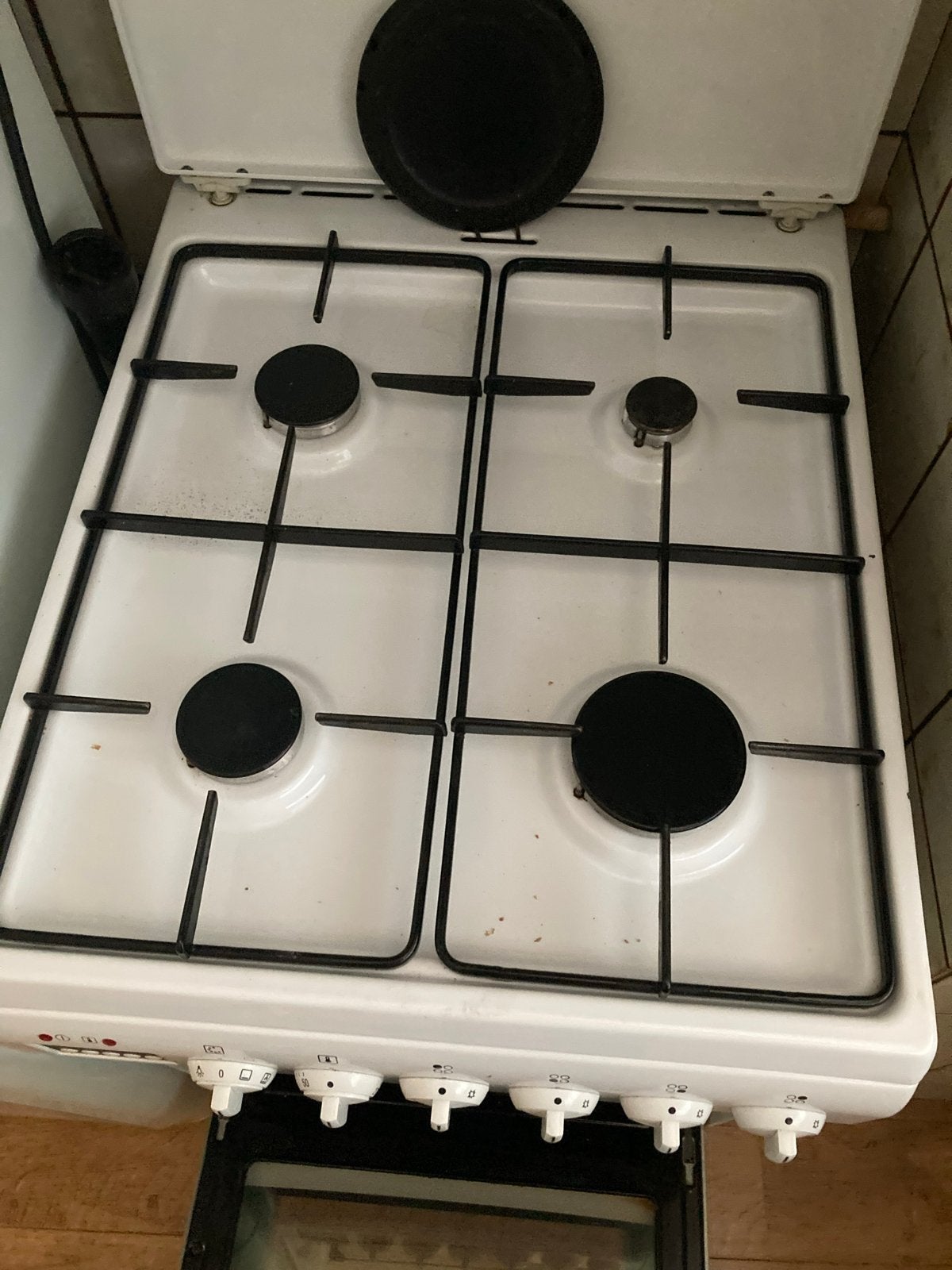 Pelgrim gasfornuis vrijstaand wit 50x60x86 cm, Ophalen, Gebruikt, 4 kookzones, Gas