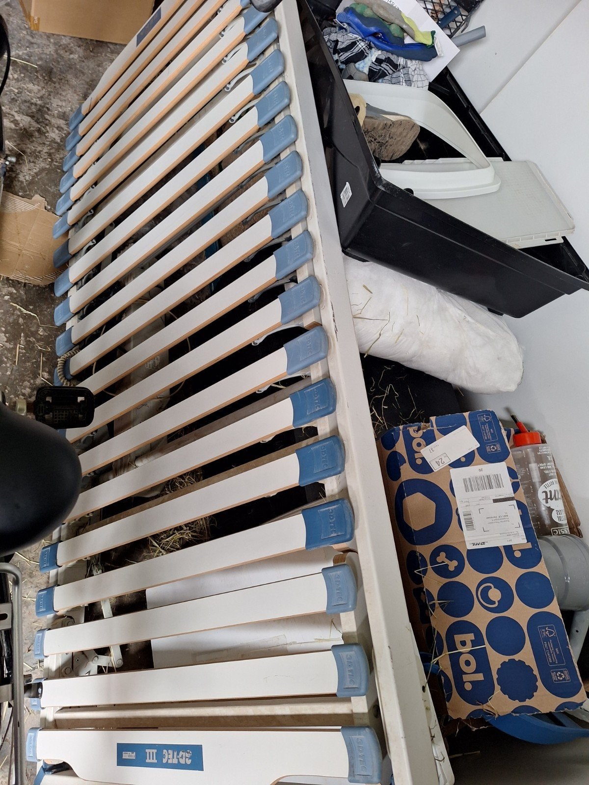 Gratis Elektrische Lattenbodem 90x200, Ophalen, Gebruikt, 90 cm, Eenpersoons