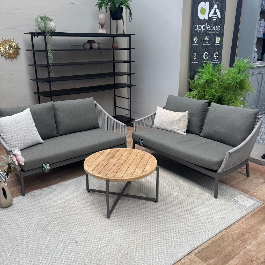 Bijou Loungeset | Showroommodel, Ophalen, 4 zitplaatsen, Gebruikt, Bank