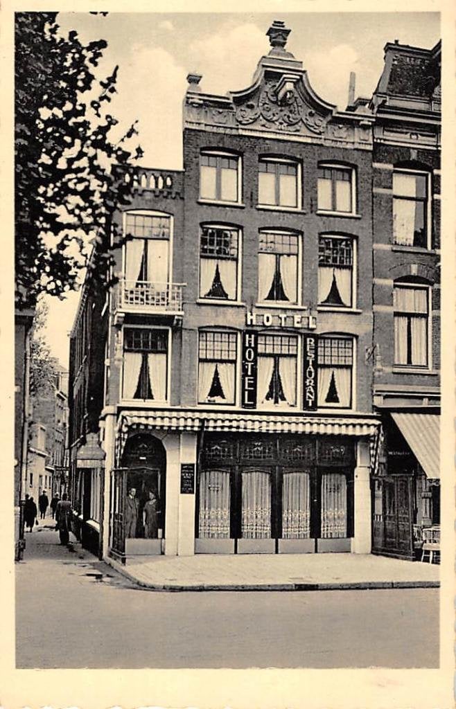 Amsterdam Hotel Café Rest. De Bijenkorf Pr. Hendrikkade 38, Ophalen of Verzenden, 1920 tot 1940, Ongelopen, Noord-Holland