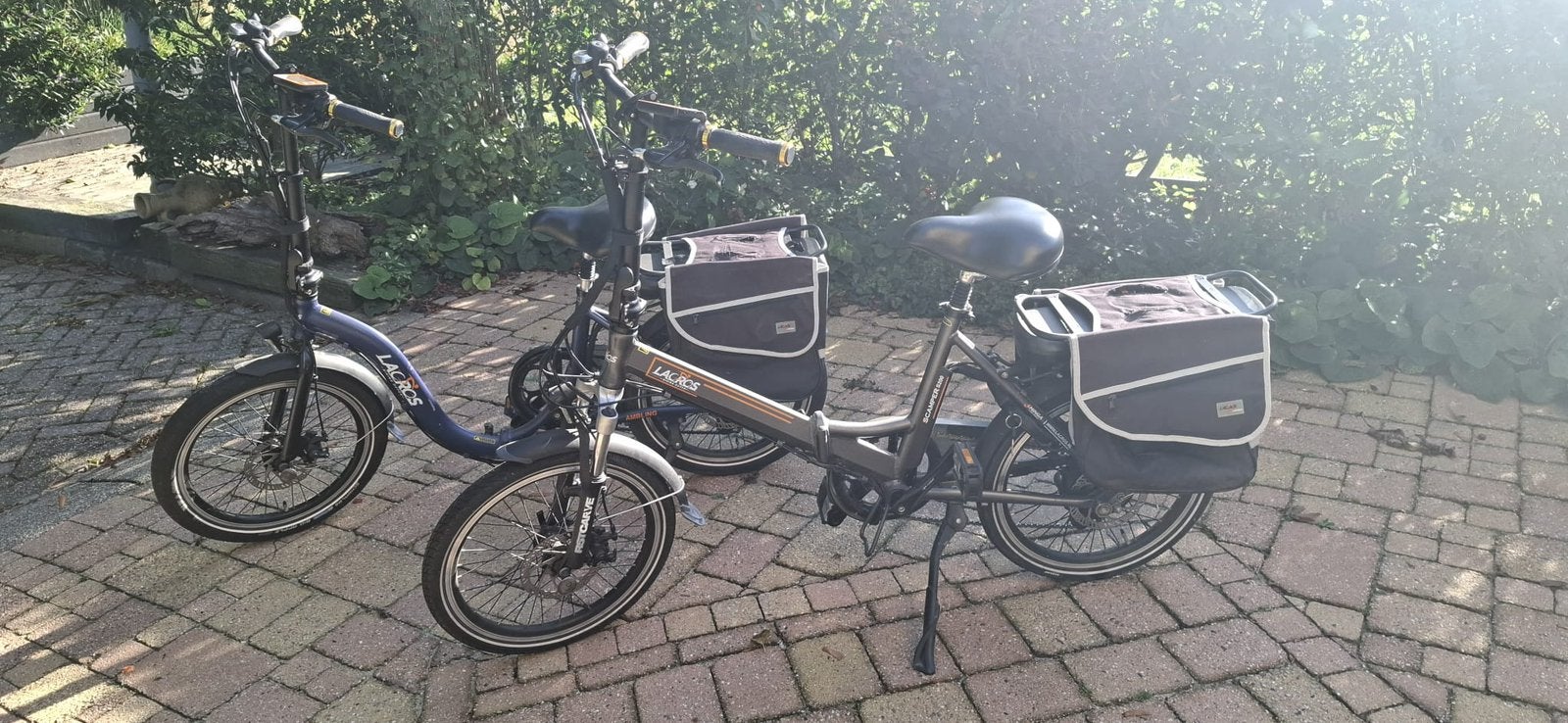 2 lacros opvouwbare elektrische fietsen scamper/ambling, Ophalen, Gebruikt, 50 km per accu of meer, Overige merken