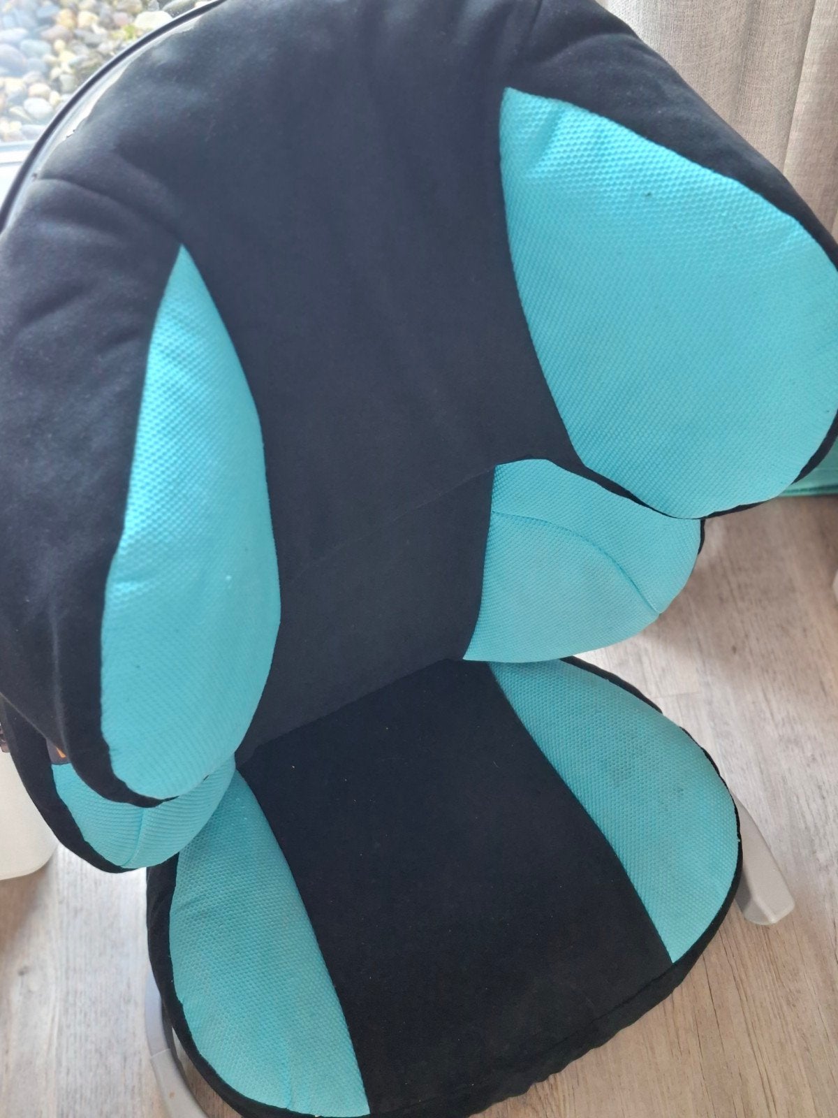 Kinderzitje zwart/blauw - Gebruikt, 15 t/m 36 kg, Zijbescherming, Ophalen, Overige merken