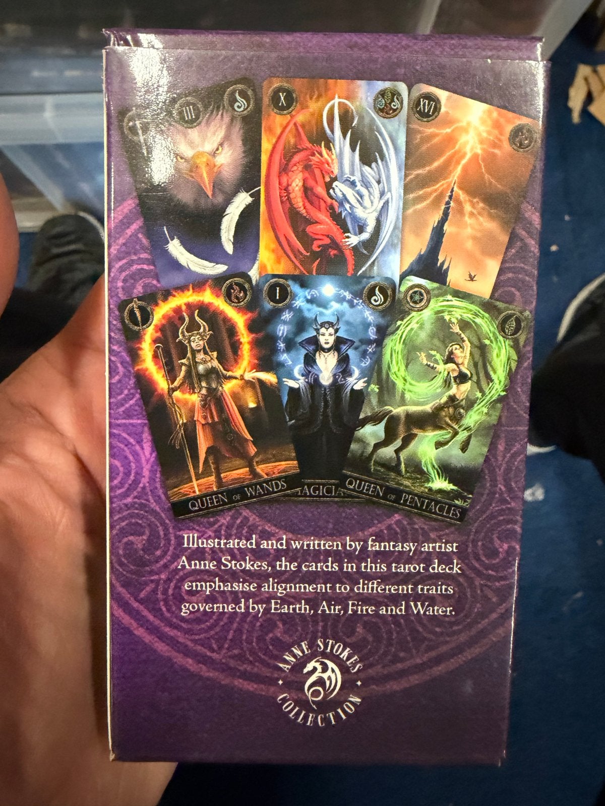 Elementals Tarot Deck Nieuw Gesigneerd Anne Stokes, Tarot of Kaarten leggen, Overige typen, Nieuw, Ophalen of Verzenden