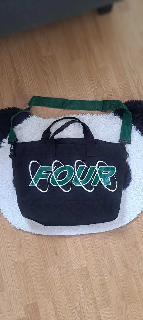FOUR Amsterdam tas zwart met groon band, Ophalen, Nieuw, Zwart
