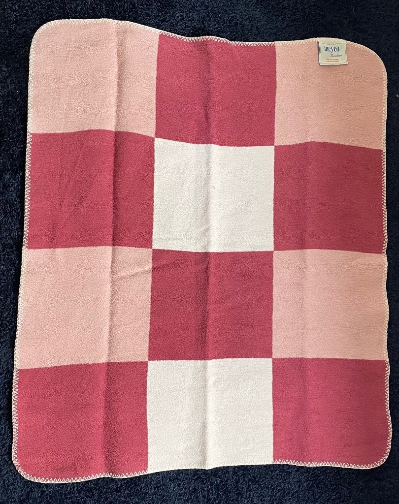 Meyco roze babydeken  75 x 85 cm., Meyco, Gebruikt, Ophalen of Verzenden, Roze
