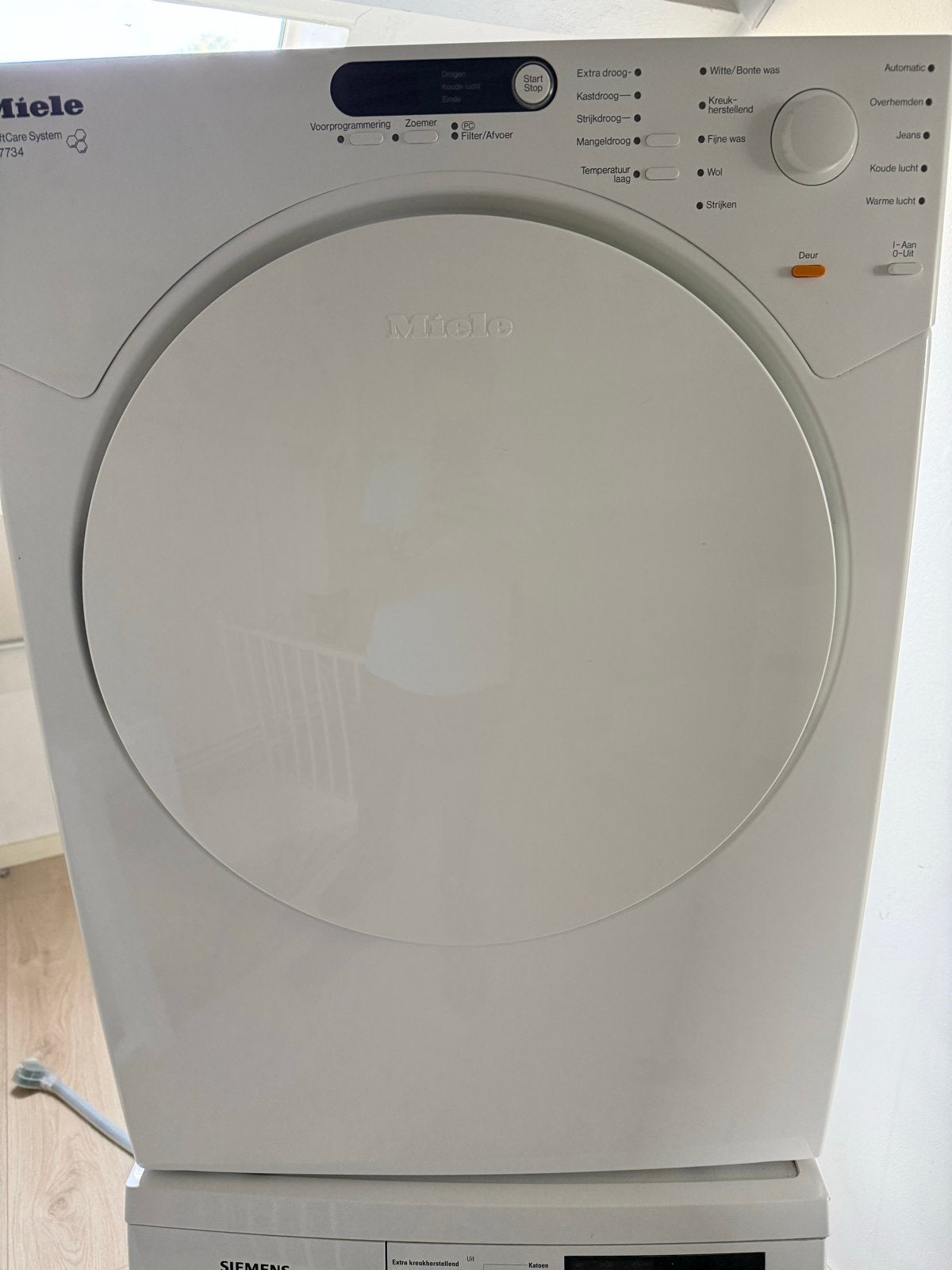 Miele SoftCare System T 7734 Wasdroger - Zo goed als nieuw, Ophalen, 6 tot 8 kg, Luchtafvoer, Zo goed als nieuw