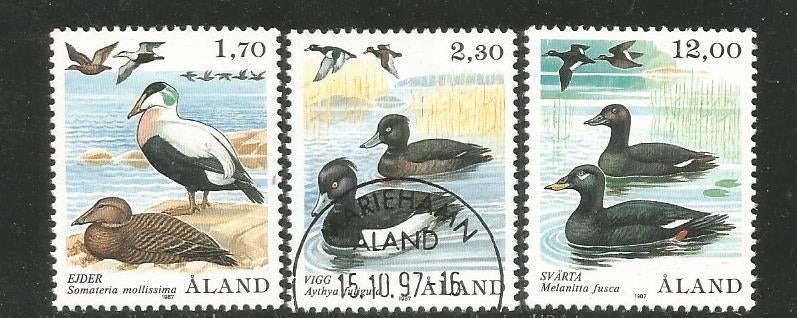 Aland Mi. 20/22 (21 is gestempeld), Ophalen of Verzenden, Finland, Postfris