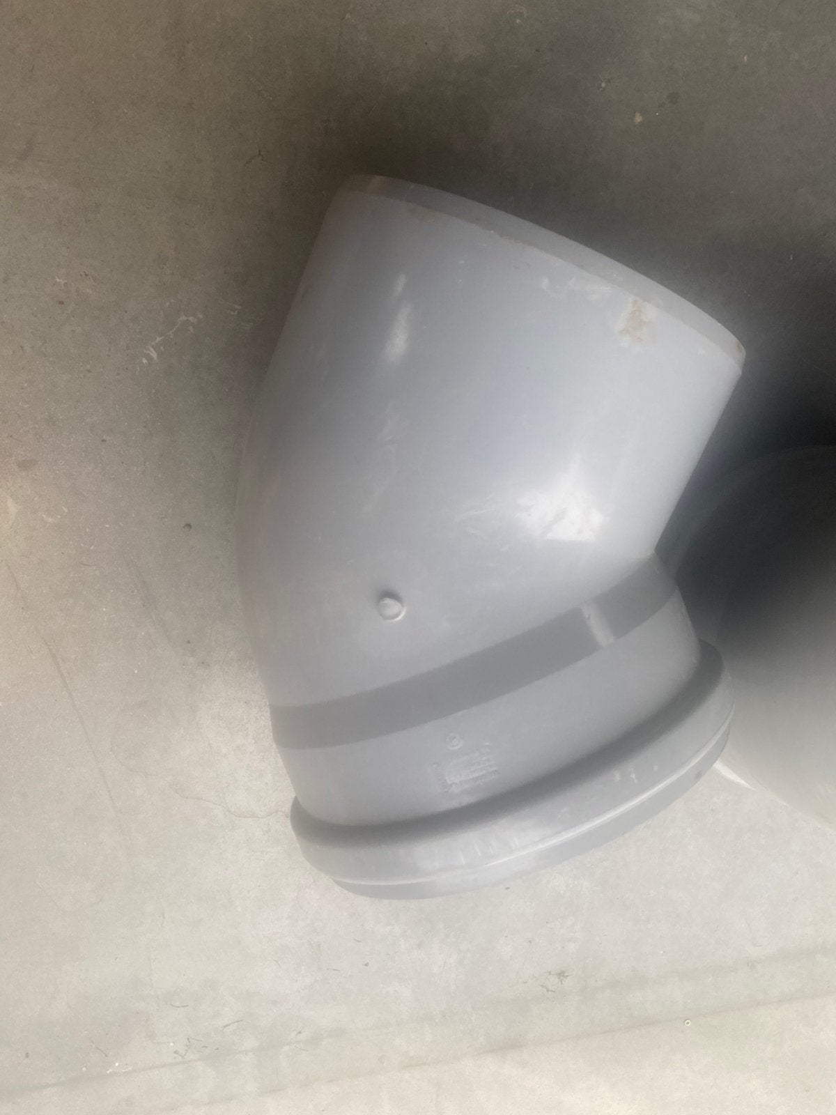 Pvc 315 45 graden bocht, Ophalen, Bochten, Pvc, Zo goed als nieuw