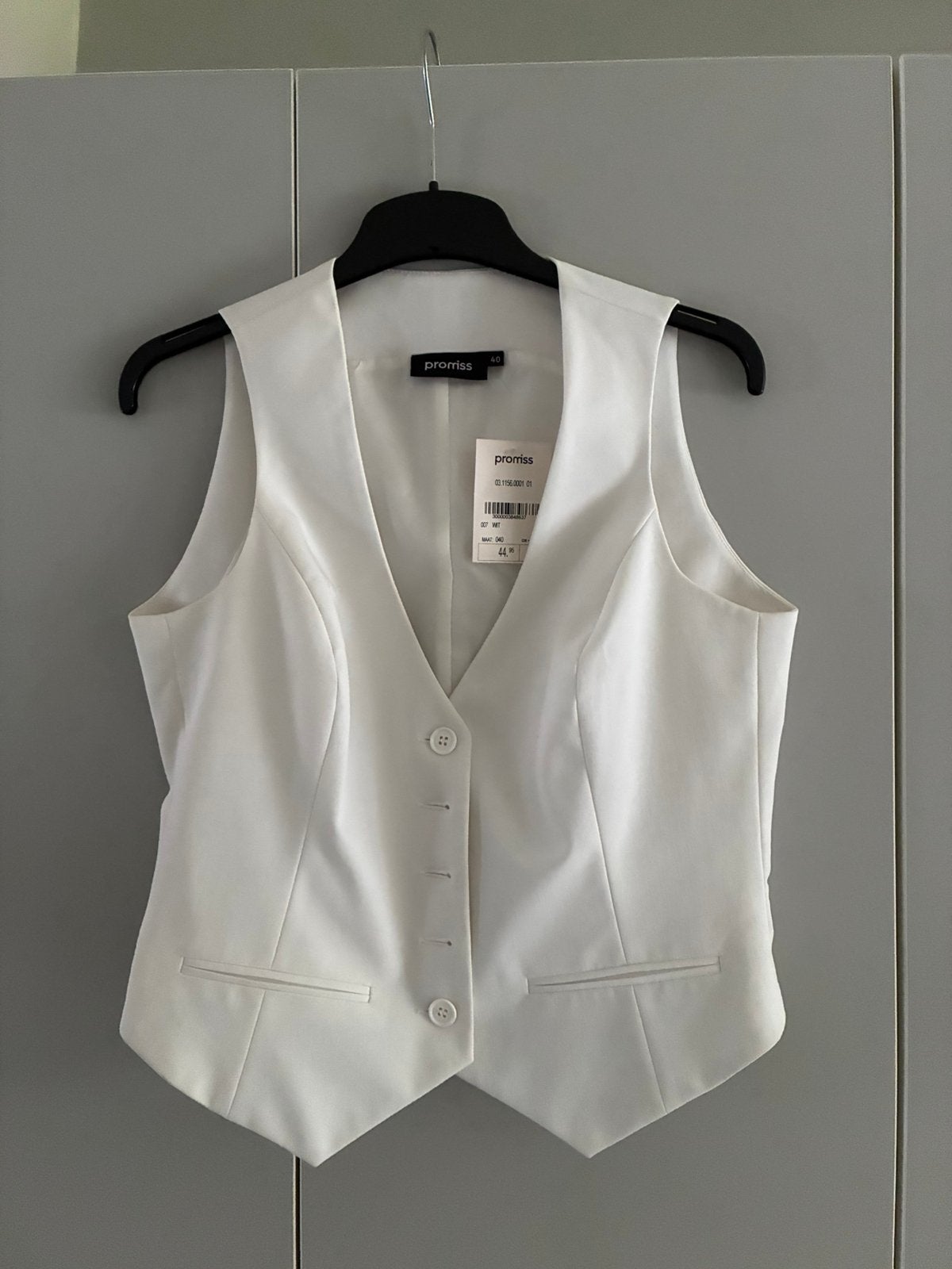 Nieuw Promiss wit gilet maat M, Maat 38/40 (M), Wit, Nieuw, Ophalen of Verzenden