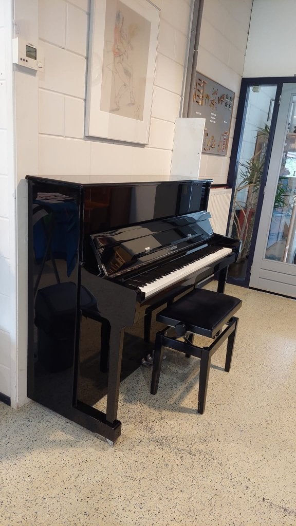 Ritmüller 122RS piano - zwart hoogglans met chroom - NIEUW, Muziek en Instrumenten, Piano's, Verzenden, Zwart, Nieuw, Piano