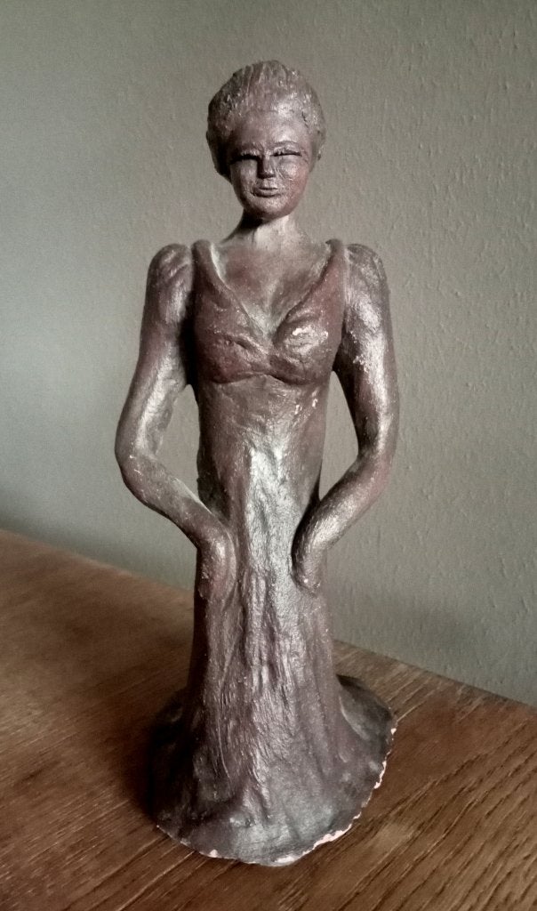 TERRACOTTA VROUWENBEELD, Verzamelen, Beelden en Beeldjes, Ophalen of Verzenden, Zo goed als nieuw