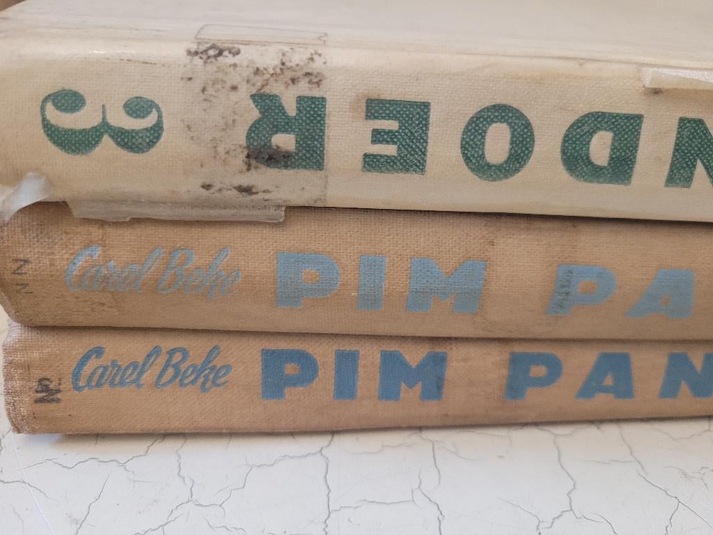 3 oude boeken Pim Pandoer, Heikant 21 Kaatsheuvel, Gebruikt, Belle Vieille Brocante, Ophalen of Verzenden